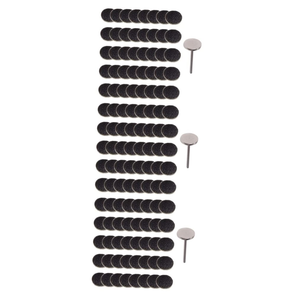 Angoily 3sets Pedicure Tools Electric Remover for Feet Remover Pads Sand Discs for Foot File Dead Skin Removing Tool Manicure Sanding Discs 50pcs*3