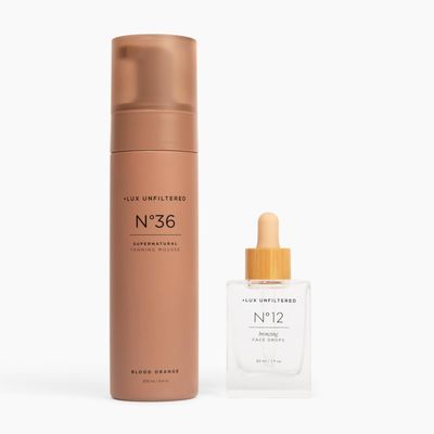 + Lux Unfiltered Complete Tan Set with N12 Bronzing Self Tanning Drops and N36 Supernatural Tanning Mousse