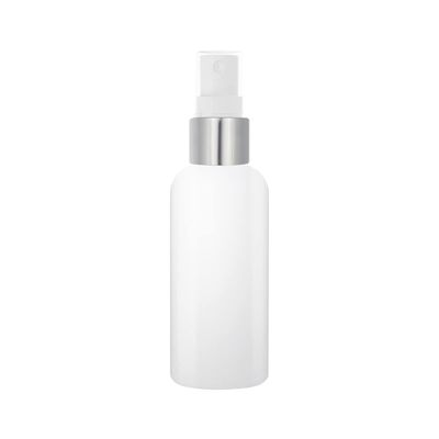 2oz (60ml) White/Gray PET Spray Bottles For Essential Oils, Perfumes, Cosmetics, DIY Travel, Fine Mist Spray Bottle, Mini Travel Bottle, Small Refillable Liquid Containers (White Bottle & Silver Sprayer - 50 pack)