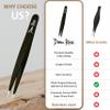 Pointed Tweezers - High Carbon Stainless Steel Fine Point Precision Tweezers for Ingrown Hair Removal - Perfectly Aligned Hand Filed Sharp Tweezer - Needle Nose Tweezers (Black) view 3