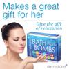 Bath Bombs for Women Relaxing Bath Bomb Gift Set All Natural Bathbombs for Woman with Essential Oil Scented Large Bulk 6 Pack Individually Wrapped Fizzy All Natural Bath Bombs view 4