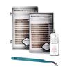 KC Republic Lash Eyebrow Extensions Kit with 2 Trays of Mink False Eyebrows in Brown and Dark Brown,Glue Clear &Tweezers, Comes on Mixed Length Trays 5-8 mm Mix (Brown & Dark Brown, Turquoise Tweezer) view 1