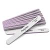 PrettyClaw | 50pc Professional Nail File 80/80 Grit Zebra Acrylic Nail Files Plastic Center Double Sided Zebra Emery Board for Nails Washable 7 inch Nail File view 3
