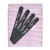 PrettyClaw | 50pc Professional Nail File 100/180 Grit Black Straight Acrylic Nail Files Plastic Center Double Sided Emery Board for Nails Washable 7 inch Nail File view 2