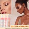 3 Pcs Polvo De Hadas,Fairy Hightlighter Stick Face Blusher Patting Polvo De Hadas Powder Highlighter Makeup,Natural Body Brightens Three-dimensional Body Glitter Stick view 2
