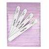 PrettyClaw | 50pc Professional Nail File 100/180 Grit Zebra Acrylic Nail Files Plastic Center Double Sided Zebra Emery Board for Nails Washable 7 inch Nail File view 2