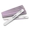 PrettyClaw | 50pc Professional Nail File 100/180 Grit Zebra Acrylic Nail Files Plastic Center Double Sided Zebra Emery Board for Nails Washable 7 inch Nail File view 3