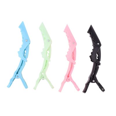 12pcs Alligator Hair Clips Styling Sectioning No Crease Hair Styling Clips Salon Makeup Hairdressing Colorful