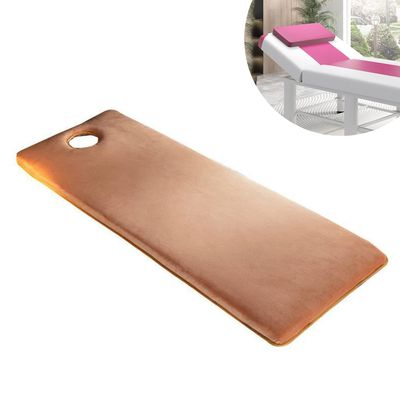 Lash Bed Topper,1.6In/2.4In Memory Foam Mattress Topper for Massage Table,Spa Bed Padding for Protector with Facial Breathing Hole&Non-Slip Straps,Massage Accessories,Camel 4cm,S 80x190cm