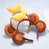 NinthAvenue Basics 2PCS Cartoon Hair Accessories Lovely Banana Monkey Ears Hairband Festive Funny Props Hair Clips Animal Large Ear Headband view 4
