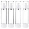 BENECREAT 4 Pack 3.4oz/100ml Airless Pump Bottles Vacuum Travel Refillable Cosmetic Bottles for Lotion Shampoo, Foundation, Essential Oil, Other Beauty Product view 1