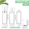 BENECREAT 4 Pack 3.4oz/100ml Airless Pump Bottles Vacuum Travel Refillable Cosmetic Bottles for Lotion Shampoo, Foundation, Essential Oil, Other Beauty Product view 2