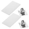 ARTIBETTER 12pcs Stainless Steel Nail Art Palette Makeup Mixing Plate for Foundation and Color Blending Portable Cosmetic Tools for Beauty Salons and Home Use view 4
