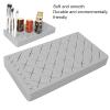 36 Grids Lipstick Storage Box, Silicone Large Lip Gloss Makup Organizer with 28 Large Grids and 8 Small Grids, Durable Exquisite Cosmetic Organizer Case for Home Beauty Salon(Grey) view 2
