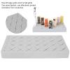 36 Grids Lipstick Storage Box, Silicone Large Lip Gloss Makup Organizer with 28 Large Grids and 8 Small Grids, Durable Exquisite Cosmetic Organizer Case for Home Beauty Salon(Grey) view 3