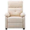 Massage Recliner Chair,Reading Chairs Adults,Portable Massage Chair,Massage Office Chair,Rv Chairs Recliners,with 6 Levels Massage Programs,for Living Room, Bedroom, or Office,Cream Fabric view 3
