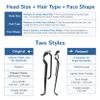 Zazzy Bandz - Curly Thick Hair - Large Headband - Hand-Wrapped Solids (Relaxed, Black) view 3