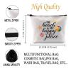 JXGZSO Funny Beach Zipper Pouch Bag The Beach is My Happy Place Cosmetic Bag Summer Gift (Happy Place BAG) view 2