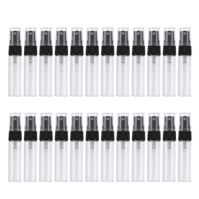 LXLK 200 Pcs 5ML Refiilable Glass Spray Bottle Mini Empty Clear Pump Press Bottle Perfume Vials Fine Mist Spray Bottles for Essential Oil Samples Portable Travel Atomizer