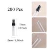 LXLK 200 Pcs 5ML Refiilable Glass Spray Bottle Mini Empty Clear Pump Press Bottle Perfume Vials Fine Mist Spray Bottles for Essential Oil Samples Portable Travel Atomizer view 2