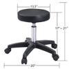 Electric Salon Tattoo Chair with 2 Trays,Adjustable Height Esthetician Bed with Hydraulic Stool, Multi-Purpose 3-Section Facial Bed Table, 73-inch Massage Equipment w/Removable Headrest (Black) view 4