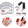 Makartt Gel Top Coat and Nail Poliah Gel Remover Foil Wraps Bundle, No Wipe Top Coat Glossy Shine Finish Long Lasting 10ML, 200pcs Foil Wraps with Larger Cotton Pad 1 pcs Cuticle Pusher view 1
