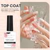 Makartt Gel Top Coat and Nail Poliah Gel Remover Foil Wraps Bundle, No Wipe Top Coat Glossy Shine Finish Long Lasting 10ML, 200pcs Foil Wraps with Larger Cotton Pad 1 pcs Cuticle Pusher view 3