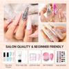 Makartt Gel Top Coat and Nail Poliah Gel Remover Foil Wraps Bundle, No Wipe Top Coat Glossy Shine Finish Long Lasting 10ML, 200pcs Foil Wraps with Larger Cotton Pad 1 pcs Cuticle Pusher view 4