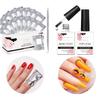 Makartt Gel Top Coat and Base Coat Set and Nail Poliah Gel Remover Foil Wraps Bundle, No Wipe Top Coat Shine Finish Soak Off Gel, 200pcs Foil Wraps with Larger Cotton Pad 1 pcs Cuticle Pusher view 1