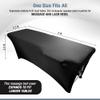 XOLLOZ | Lash Bed Cover + Pillow | Spa Bed Cover for Lash Extension Bed | Curved Lash Bed Pillow With Neck And Back Support view 2