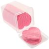Beaupretty Heart Shaped Nail Polish Remover Wipes 200Pcs with Portable Box Soft Absorbent Cotton Pads for Nail Polish and Eyelash Glue Removal Convenient Manicure Cleaning Supplies view 1