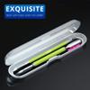 2PCS Metal Neon Green Cuticle Pusher and Cutter Remover Salon Quality Stainless Steel Gel Nail Polish Peeler Scraper Durable Manicure and Pedicure Cleaner Tool For Fingernail and Toenail view 4