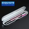 2PCS Metal Lilac Cuticle Pusher and Cutter Remover Salon Quality Stainless Steel Gel Nail Polish Peeler Scraper Durable Manicure and Pedicure Cleaner Tool For Fingernail and Toenail view 4