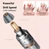 Electric Nail Drill, Professional 25000RPM Acrylic Nail Drill Machine 16 in 1 Kit, Portable USB Electric Nail File Set for Acrylic Gel Nails, Manicure Pedicure Tools for Home and Salon - Grey view 3