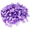 AKOAK 100 Pcs Disposable Eye Shadow Brushes, Double-Faced Sponge Eye Shadow Applicator, Oval Eye Shadow Brush with Sponge Head (Purple) view 1