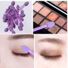 AKOAK 100 Pcs Disposable Eye Shadow Brushes, Double-Faced Sponge Eye Shadow Applicator, Oval Eye Shadow Brush with Sponge Head (Purple) view 4
