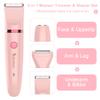 Scttomon Electric Lady Shaver for Women - Painless Razor, Bikini Trimmer, Facial Hair Removal, Body Trimmer for Face, Legs, Underarm, Pubic - Wet and Dry Flawless 3 in 1 view 3