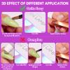 Makartt 3D Nail Foil Glue, 8ml Foil Transfer Gel Foil Adhesive Glue Bundle with Nail Buffer Block 10pcs Nail Buffer and Shine Kit Nail Shine Buffer view 4