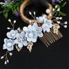 Traditional Flower Hairpins 1pc Gold Hair Sticks Hanfu Long Tassel Hair Pins Handmade Hair Pins Comb Set Chinese Vintage Headwear view 1