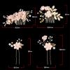 Traditional Flower Hairpins 1pc Gold Hair Sticks Hanfu Long Tassel Hair Pins Handmade Hair Pins Comb Set Chinese Vintage Headwear view 2