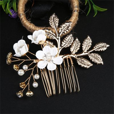 Traditional Flower Hairpins 1pc Gold Hair Sticks Hanfu Long Tassel Hair Pins Handmade Hair Pins Comb Set Chinese Vintage Headwear