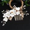 Traditional Flower Hairpins 1pc Gold Hair Sticks Hanfu Long Tassel Hair Pins Handmade Hair Pins Comb Set Chinese Vintage Headwear view 1