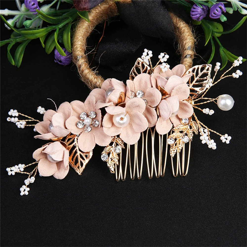 Traditional Flower Hairpins 1pc Gold Hair Sticks Hanfu Long Tassel Hair Pins Handmade Hair Pins Comb Set Chinese Vintage Headwear