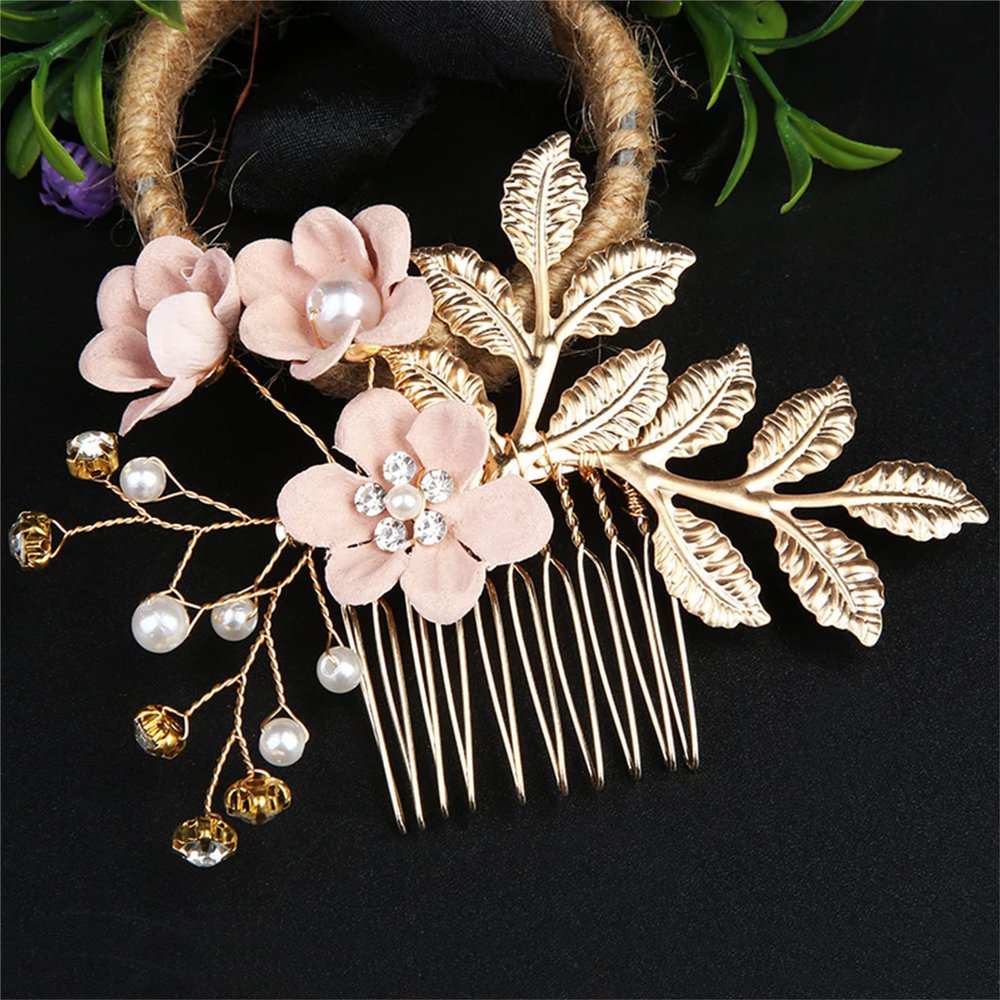 Traditional Flower Hairpins 1pc Gold Hair Sticks Hanfu Long Tassel Hair Pins Handmade Hair Pins Comb Set Chinese Vintage Headwear