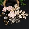 Traditional Flower Hairpins 1pc Gold Hair Sticks Hanfu Long Tassel Hair Pins Handmade Hair Pins Comb Set Chinese Vintage Headwear view 1