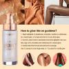 Body Shimmer Oil, Diamond Platinum Natural Glow Luminizer, Long Lasting Waterproof Moisturizing Liquid Illuminator Highlighter Makeup for a Sun-Kissed Glow, Brush Include, 1oz, Light Fair view 4
