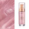 Body Shimmer Oil, Sparkle Pink Natural Glow Luminizer, Long Lasting Waterproof Moisturizing Liquid Illuminator Highlighter Makeup for a Sun-Kissed Glow, Brush Include, 1oz, Fair view 3