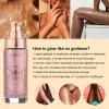 Body Shimmer Oil, Sparkle Pink Natural Glow Luminizer, Long Lasting Waterproof Moisturizing Liquid Illuminator Highlighter Makeup for a Sun-Kissed Glow, Brush Include, 1oz, Fair view 4