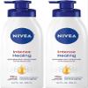 NIVEA Intense Healing Body Lotion, 72 Hour Moisture for Dry to Very Dry Skin, Body Lotion for Dry Skin, 16.9 Fl Oz Pump Bottle - Pack of 2 view 1