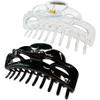 ACCGLORY Large Hair Clips for Women Thick Hair Fine Hair Claw Clips Strong Holding Long Hair Jaw Clips (Clear and Black) view 1